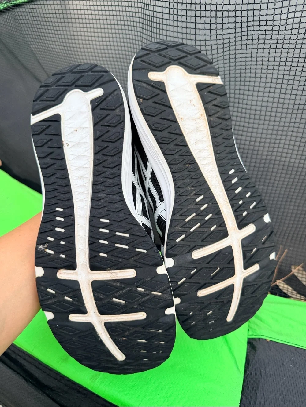 Asics Black and White womens Athletic Running Shoes